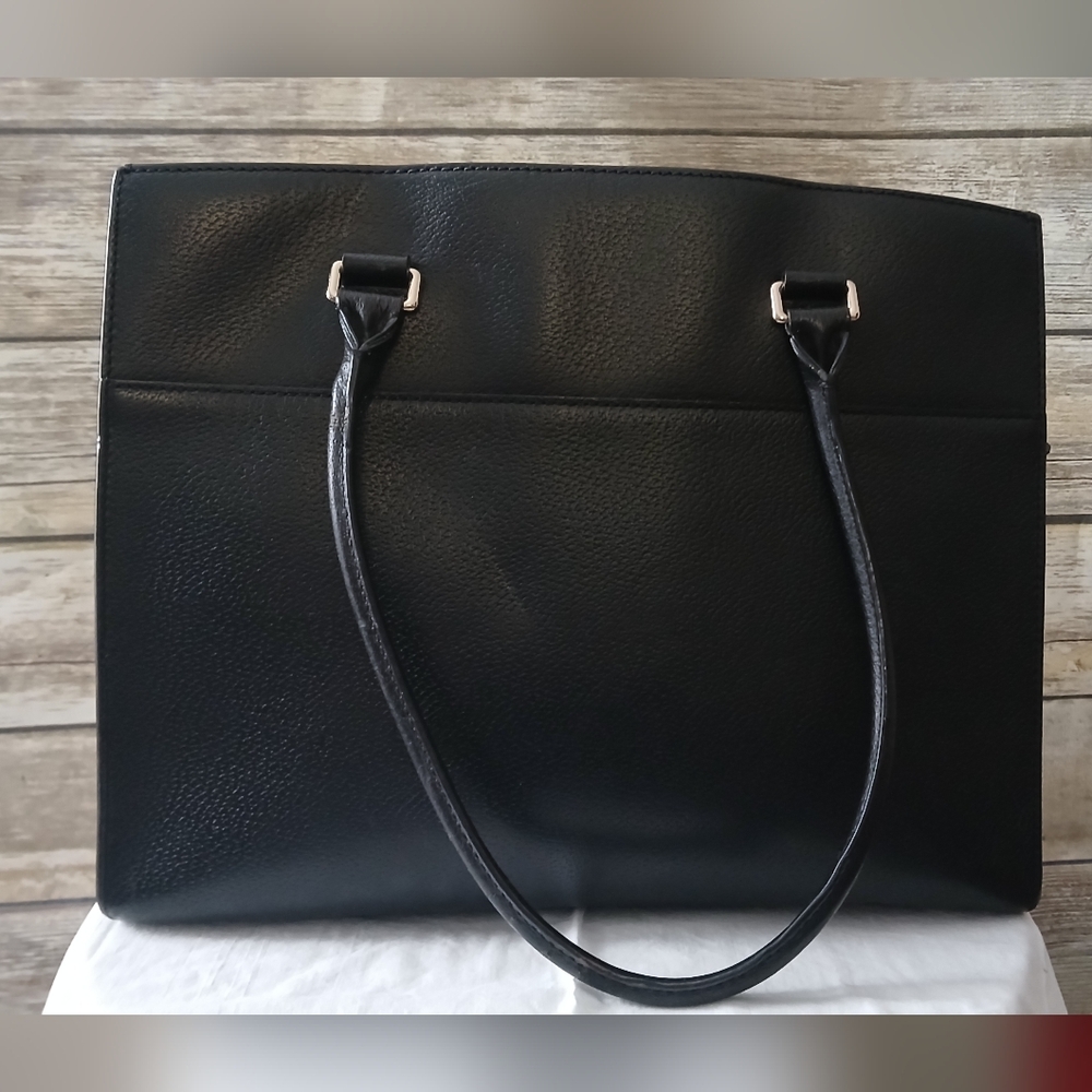 Kate Spade Black Leather Tote Bag - Picture 8 of 16